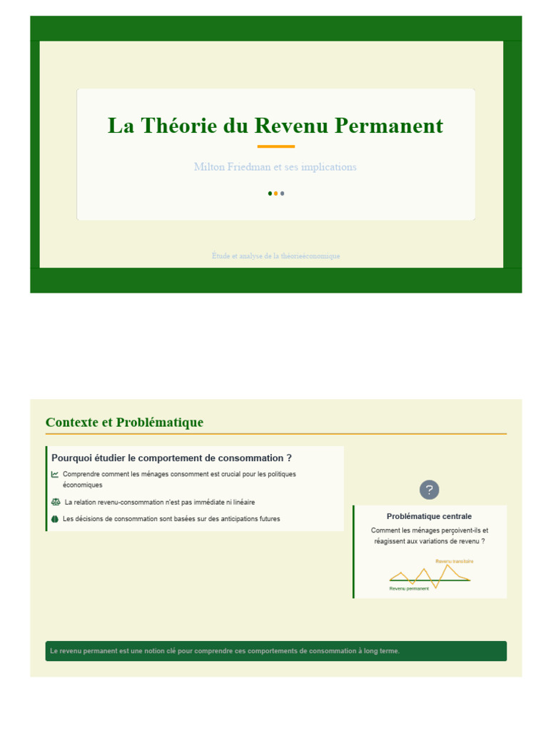La Théorie Du Revenu - 3 | PDF | Consommation (Économie) | Économie