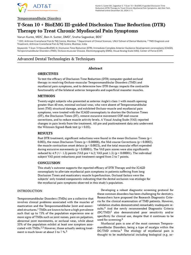 3. t Scan 10 Bioemg III Guided Disclusion Time Reduction Dtr Therapy to ...