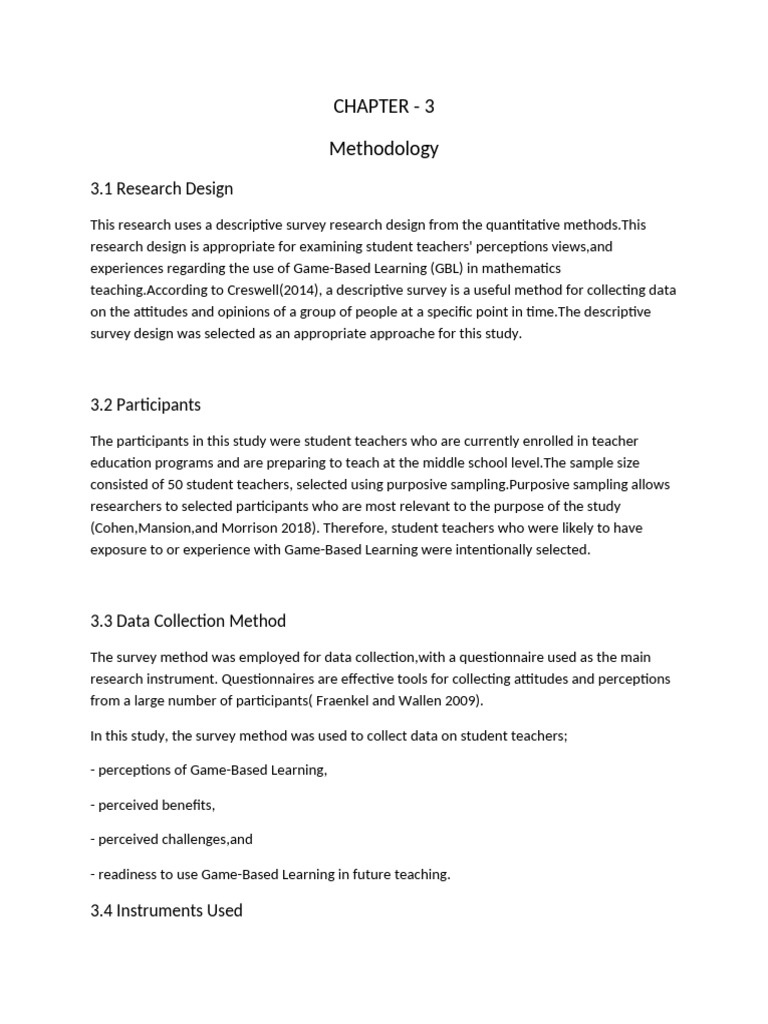 CHAPTER - 3 | PDF | Survey Methodology | Likert Scale