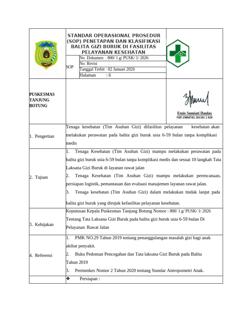 Standar Operasional Prosedur | PDF