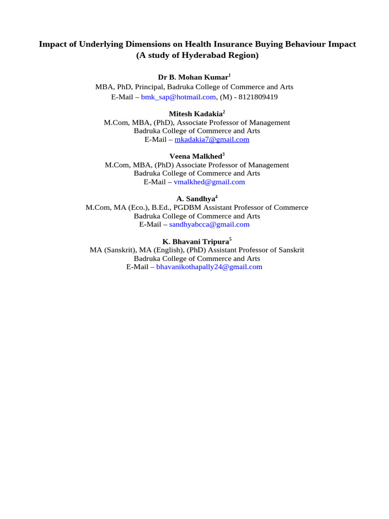 Paper On Health Insurance | PDF | Coefficient Of Determination | Statistics