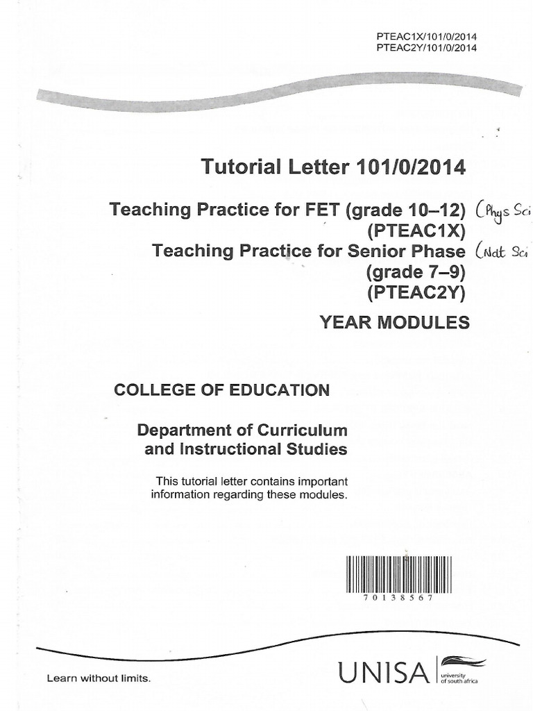 Pteac1x Pteac2y Tut Letter 10102014 | PDF