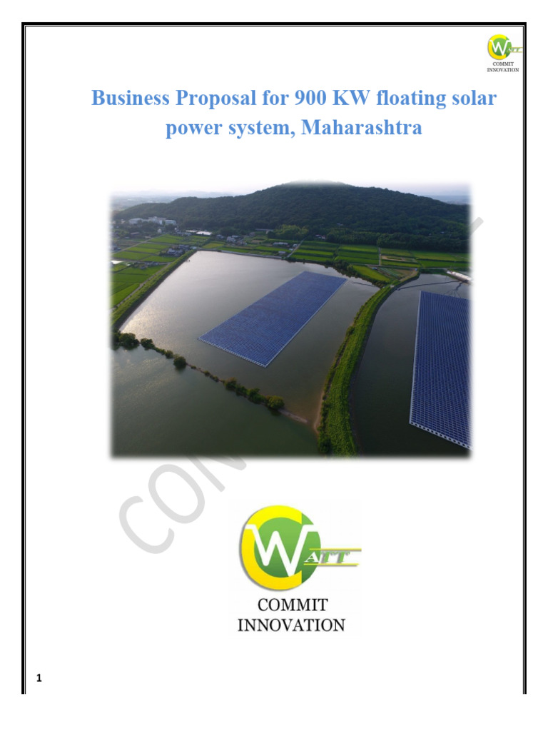 Business Proposal For 900 KW Floating Solar Power System | PDF ...