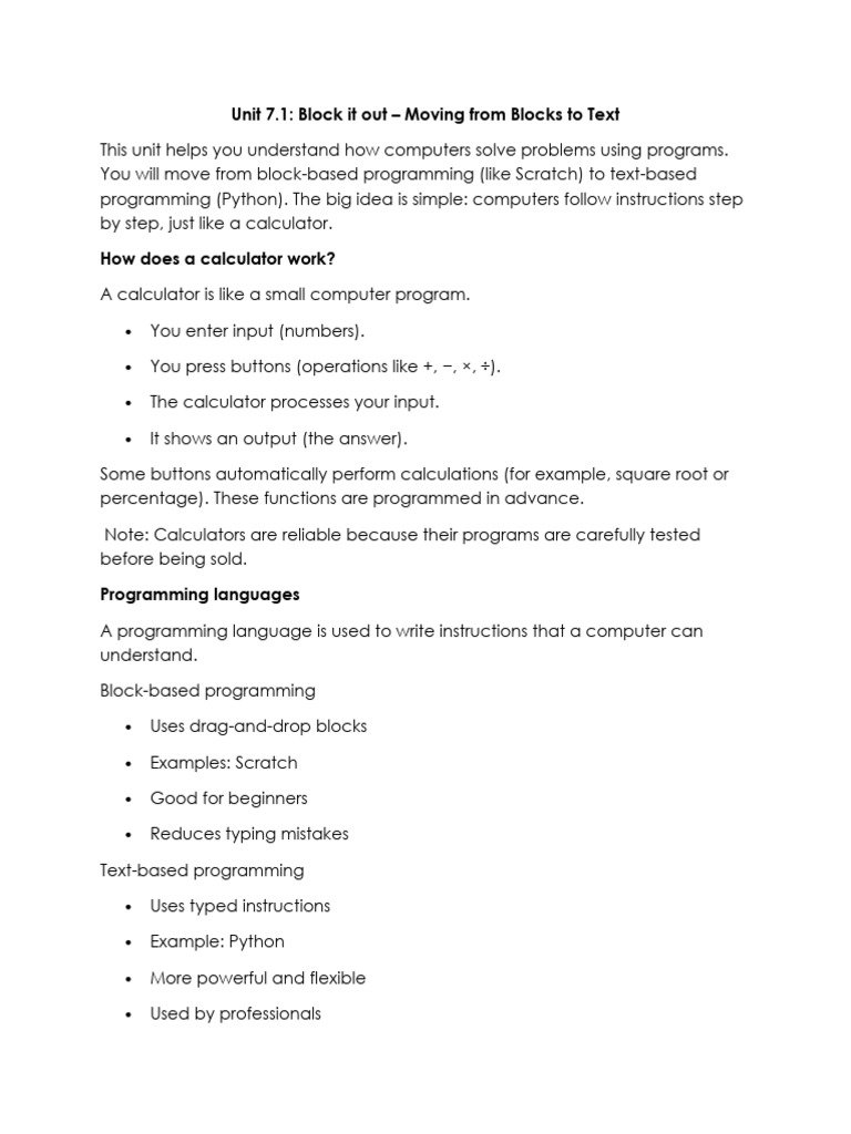 ch1_Lesson1_ | PDF | Programming | Computer Program
