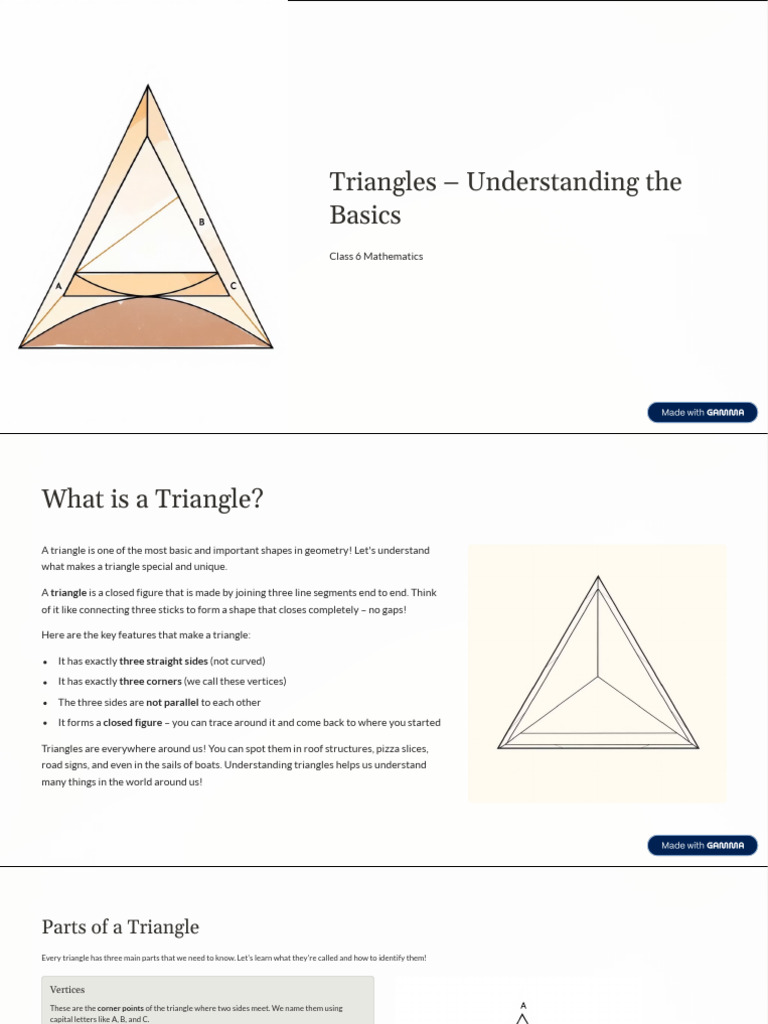 Triangles Understanding The Basics | PDF | Triangle | Euclidean Geometry