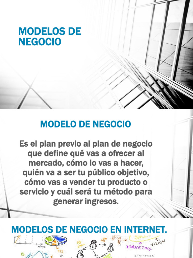 Modelos de Negocio | PDF | Modelo de negocio | Oferta (economía)