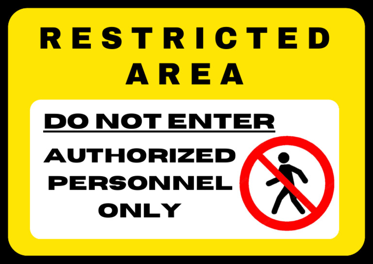 Restricted Area... | PDF