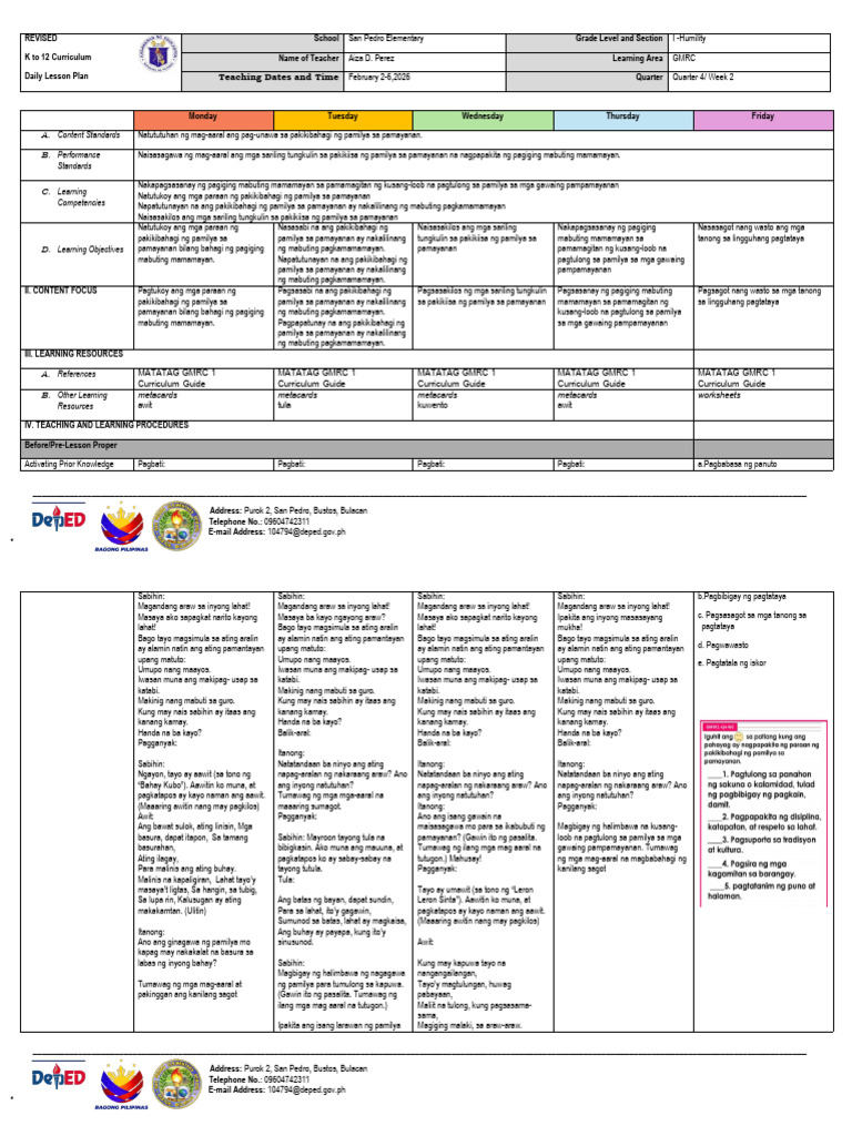 Q4 Le Week2 GMRC | PDF