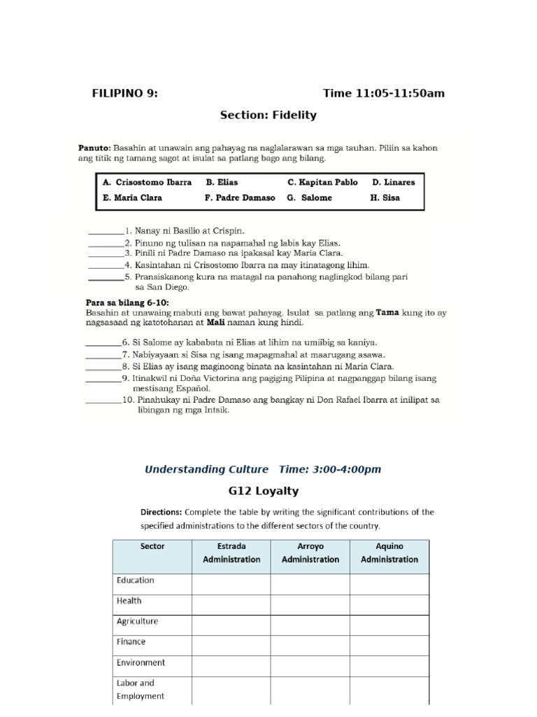 Activity Fil.9 and UCSP 12 | PDF