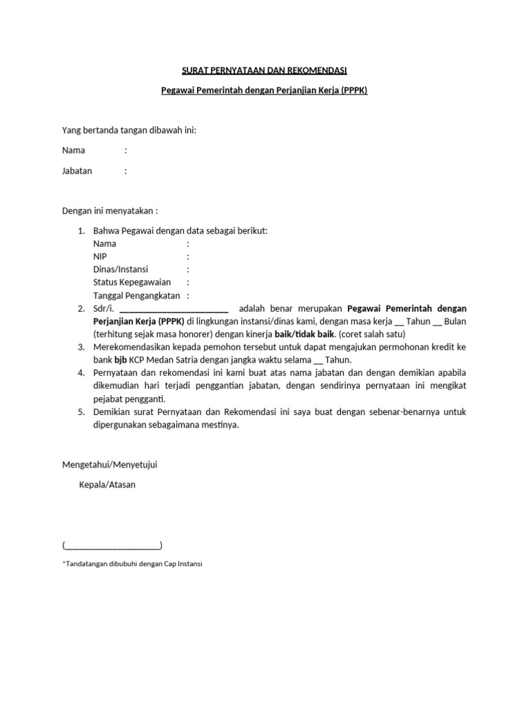 Surat Rekom | PDF