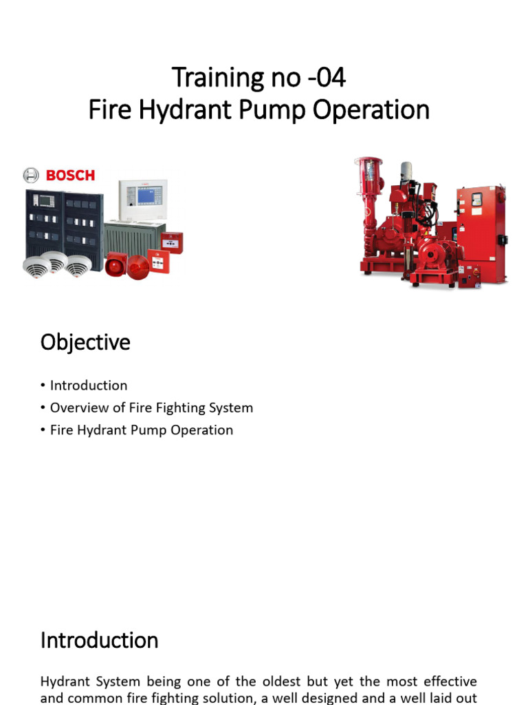Fire Hydrant Pump Operation | PDF