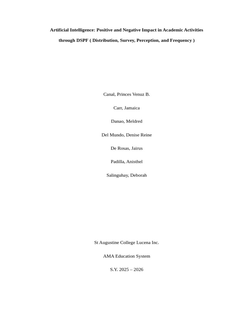 Artificial Intelligence The Positive and Negative | PDF | Artificial ...