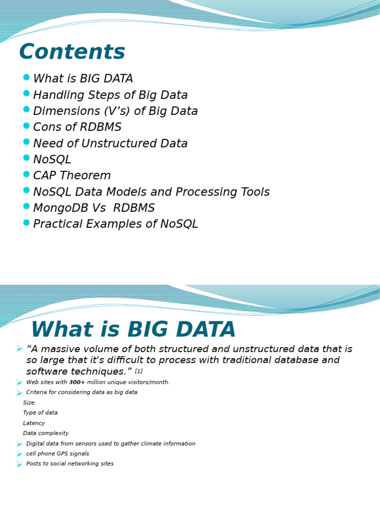 DBMS - Unit 6 (Advances in Databases) | PDF | No Sql | Databases