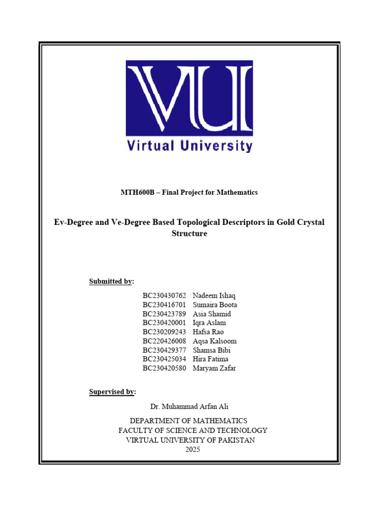 Gold Crystal Project File | PDF | Vertex (Graph Theory) | Mathematical ...