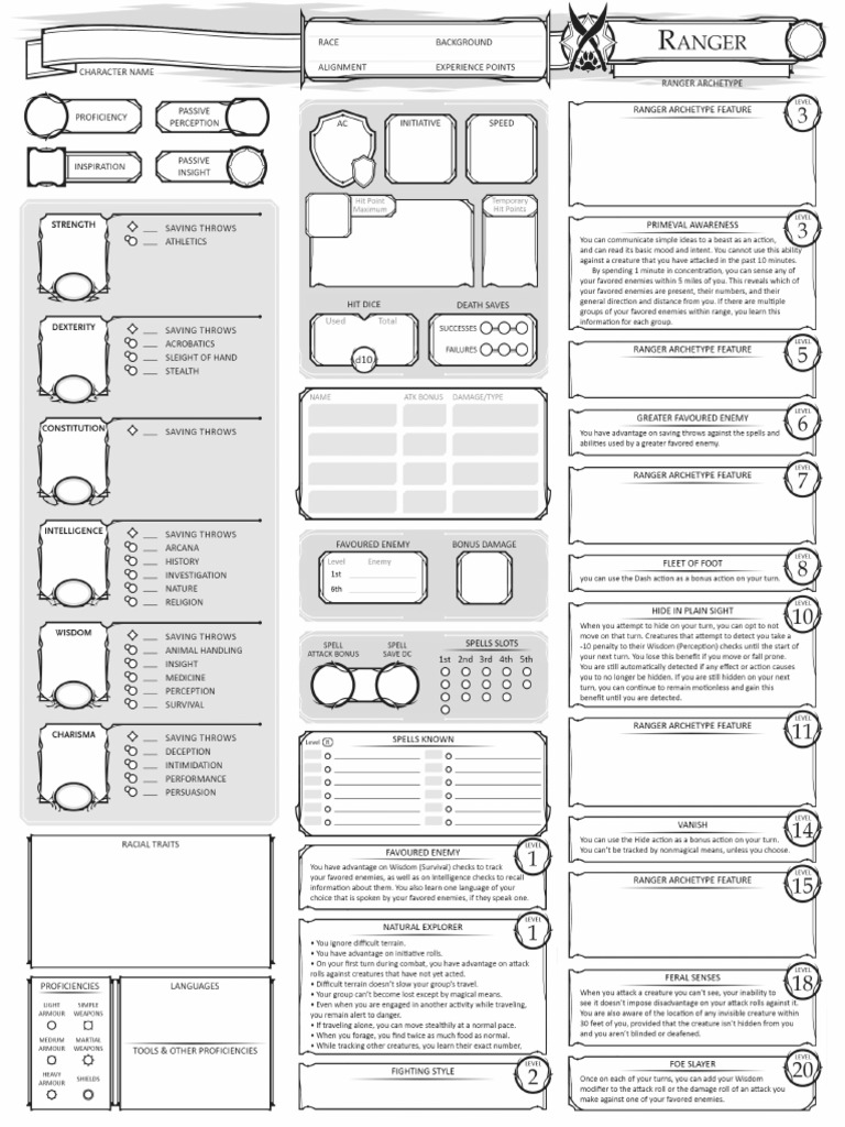 Revised Ranger - US Letter | PDF