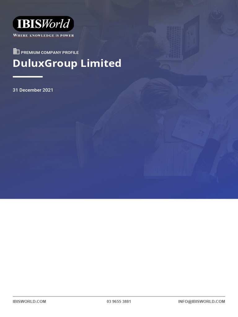 IbisWorld - DuluxGroupLimited 2 | PDF | Dividend | Corporations
