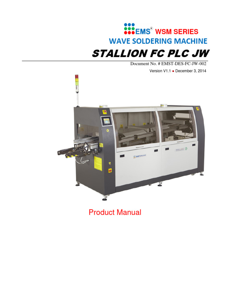 Product Manual Emst Des FC PLC JW 002 | PDF | Soldering | Printed ...