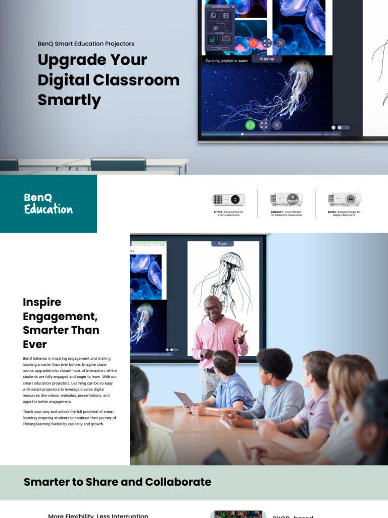BenQ Smart Education Projector Brochure | PDF | Cloud Computing ...