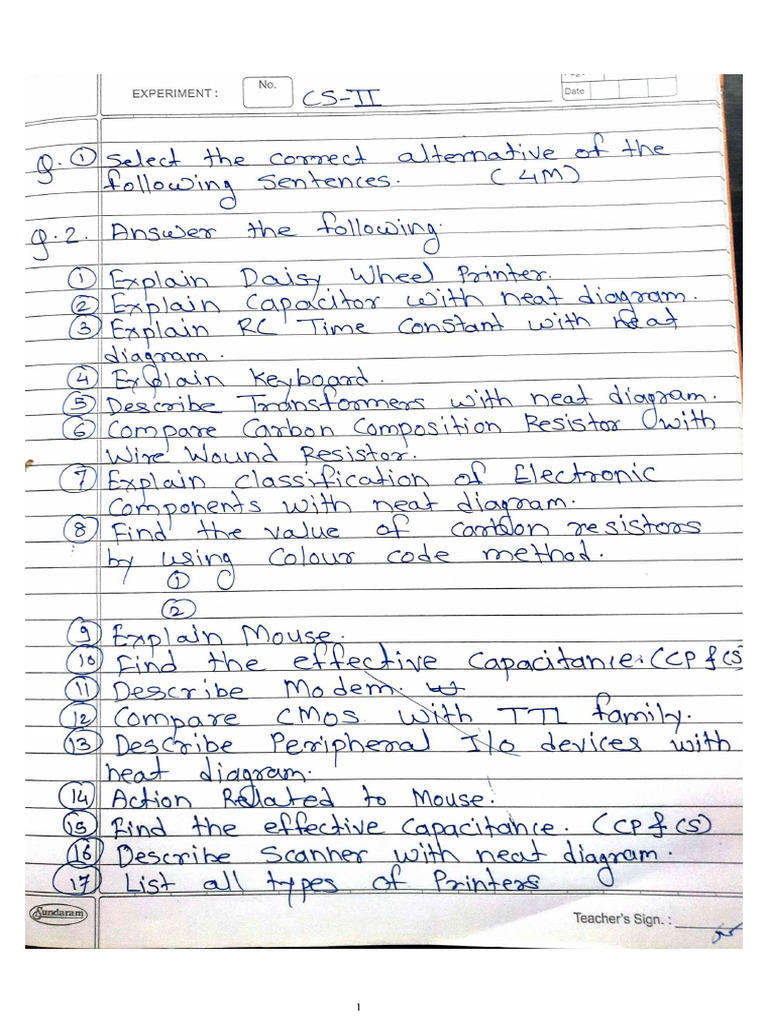 CS-2 Semester Question Bank | PDF