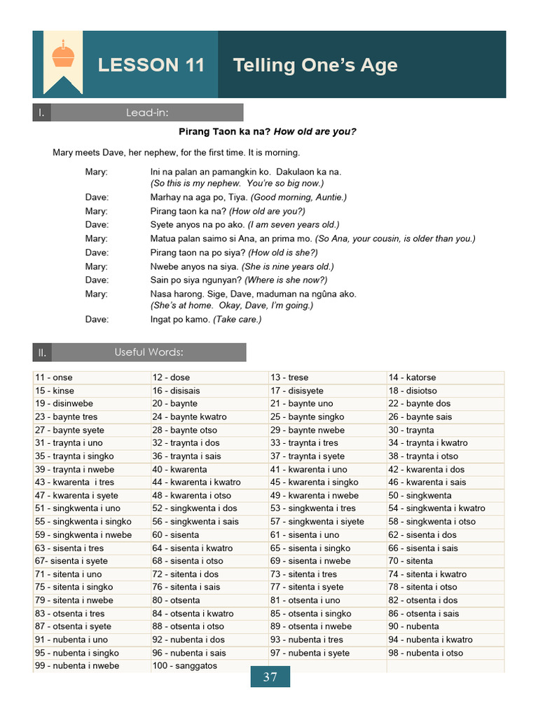 D. Lessons 11,12,13,14,15 | PDF | Object (Grammar) | Word