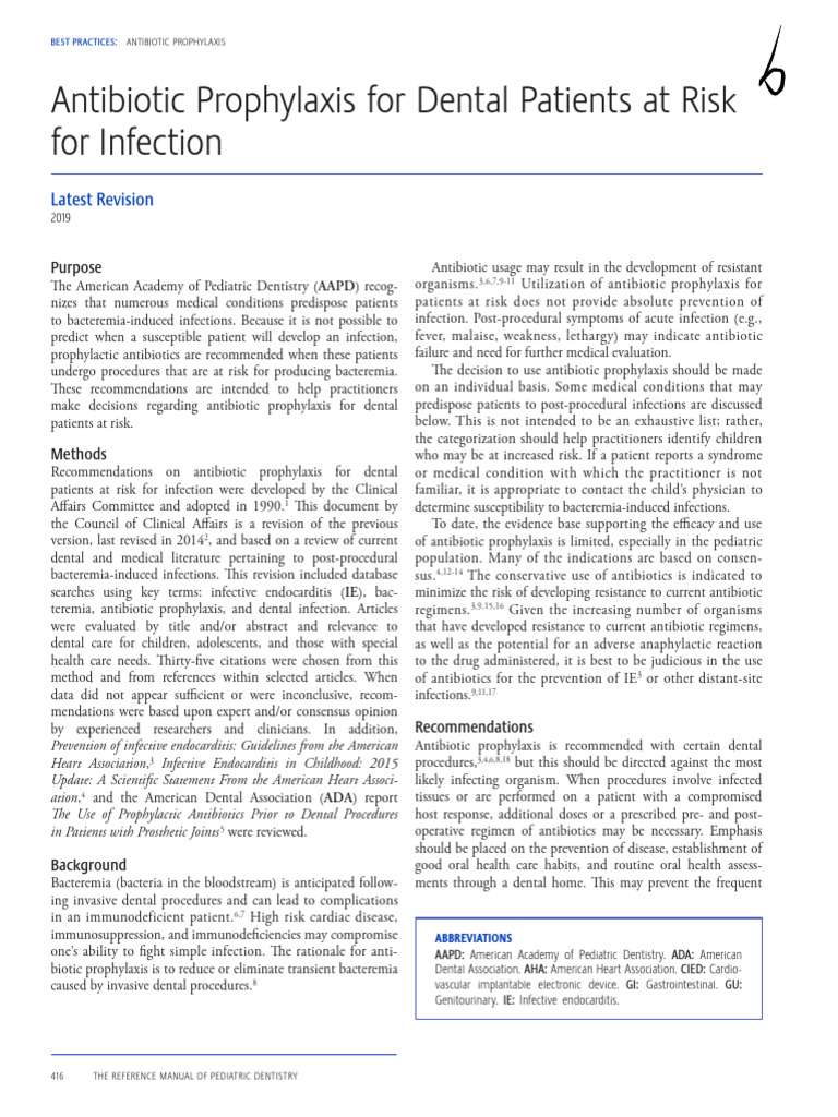 bp_prophylaxis | PDF | Preventive Healthcare | Immunodeficiency