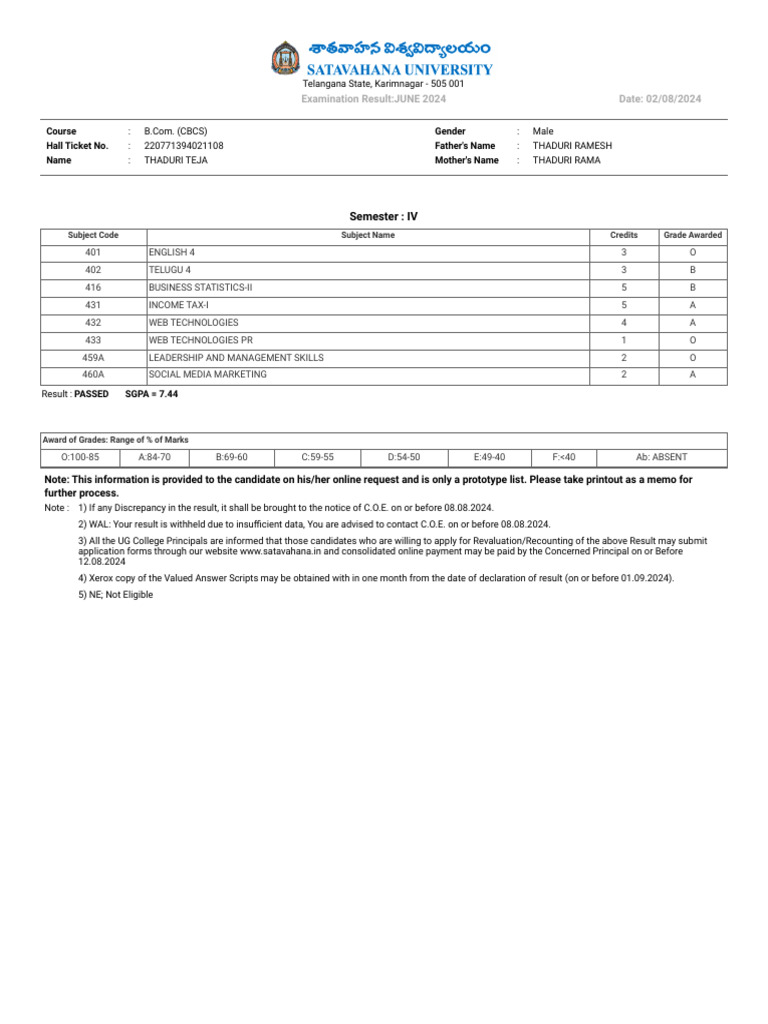 4th Sem | PDF