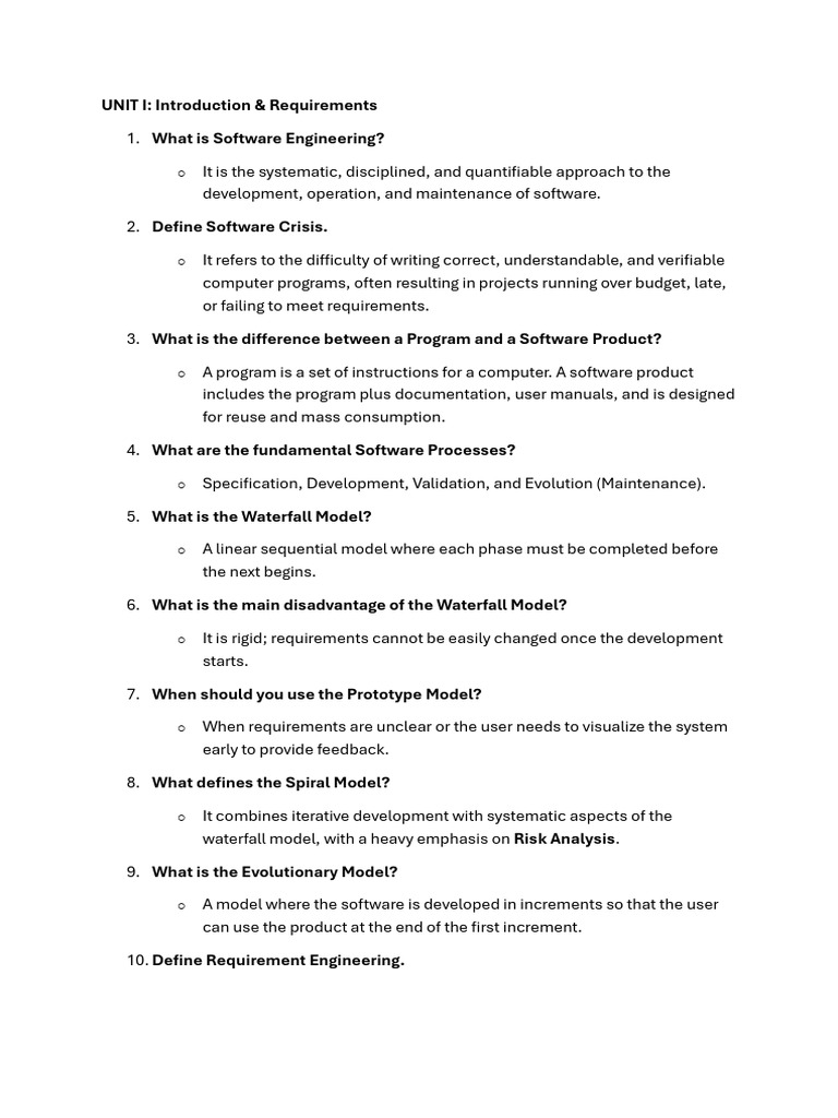 100 SE Viva Questions | PDF | Software Testing | Reliability Engineering