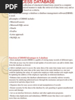 Databases(Ms Access) Notes