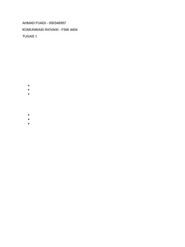 Ahmad Fuadi - FSIK 4404 | PDF