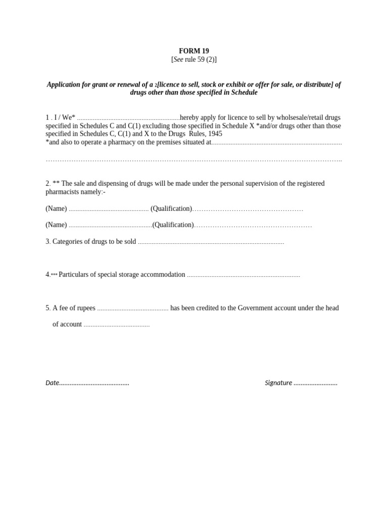 FORM-19 | PDF