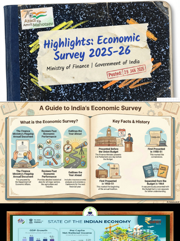 Economic Survey Highlights 2025 | PDF