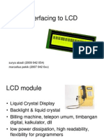 Interfacing To LCD