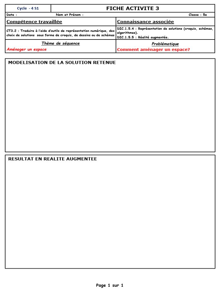 Fiche Activité - 3 | PDF