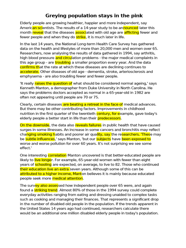 Article 86 | PDF | Stress (Biology) | Old Age