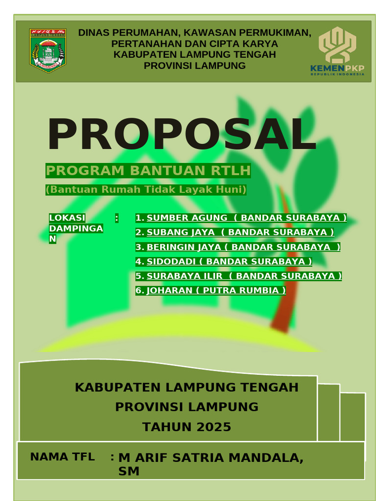 Cover Proposal RTLH 2025 | PDF