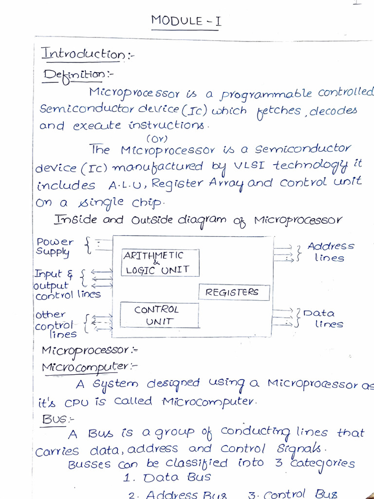Microprocessor 1 | PDF