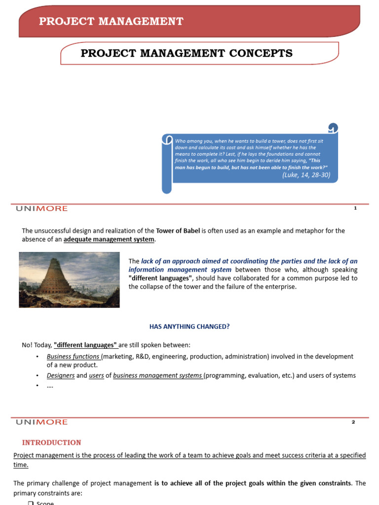 l02 Project Management Concepts Eng | PDF | Project Management | Business