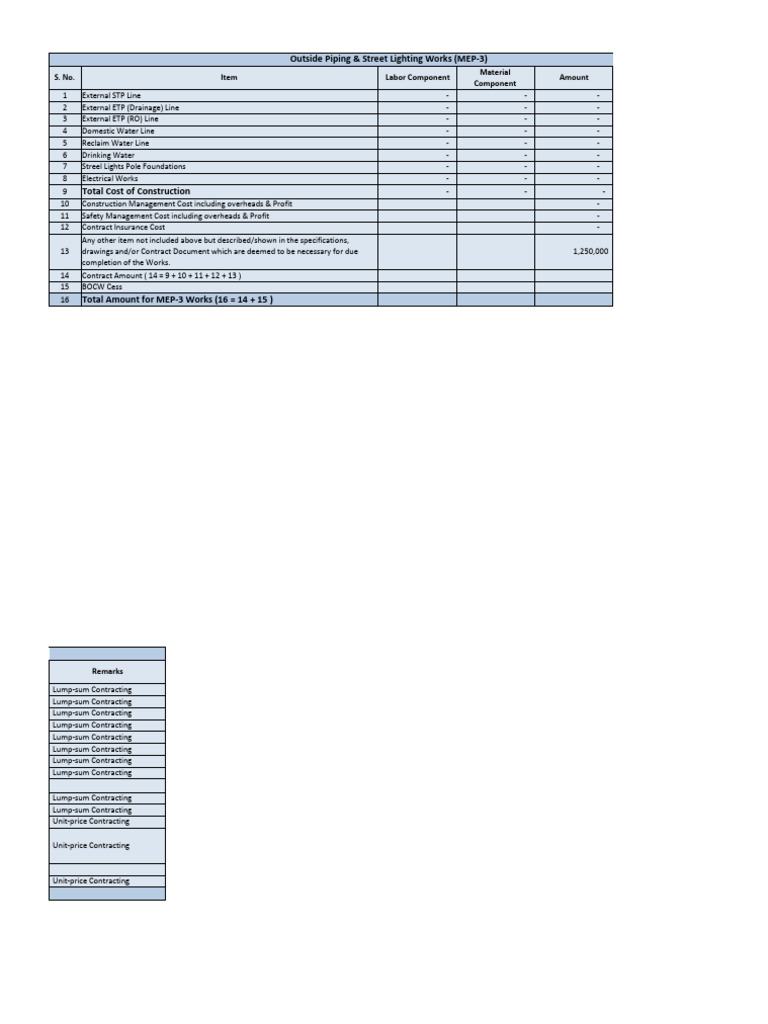 QTO Format MEP-3 - 20251114 | PDF | Pipe (Fluid Conveyance ...