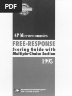 AP Microeconomics 2017 Answer Key | PDF | Multiple Choice | Question