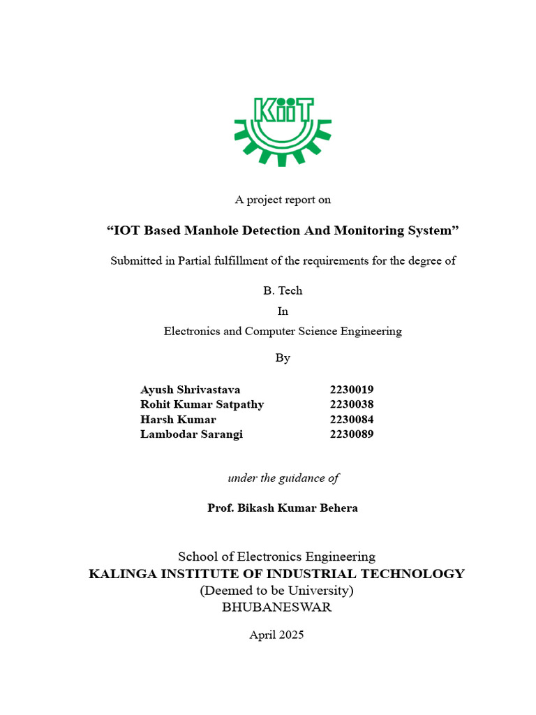 Sample Project Report | PDF | Internet Of Things | Ieee 802.11