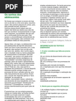 EXERCÍCIOS DE INTERPRETAÇÃO DE TEXTOS