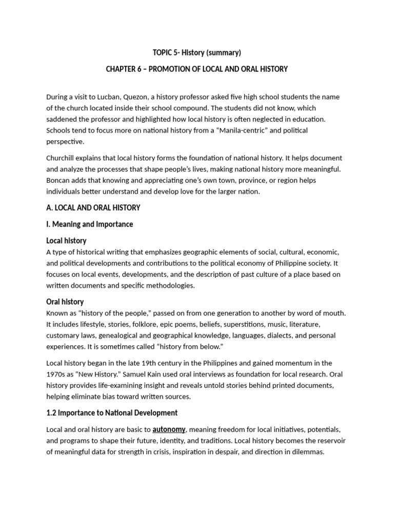 TOPIC 5 History Summary | PDF | Museum | Corregidor