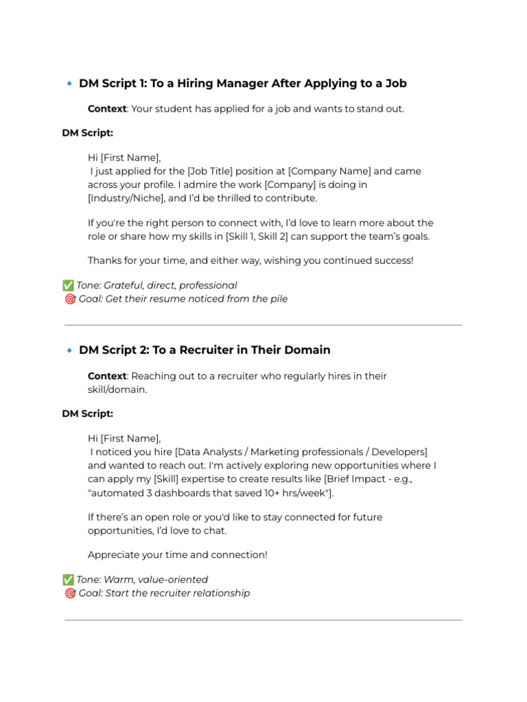 5 DM Scripts to Start High-Value LinkedIn Conversations (1) | PDF ...