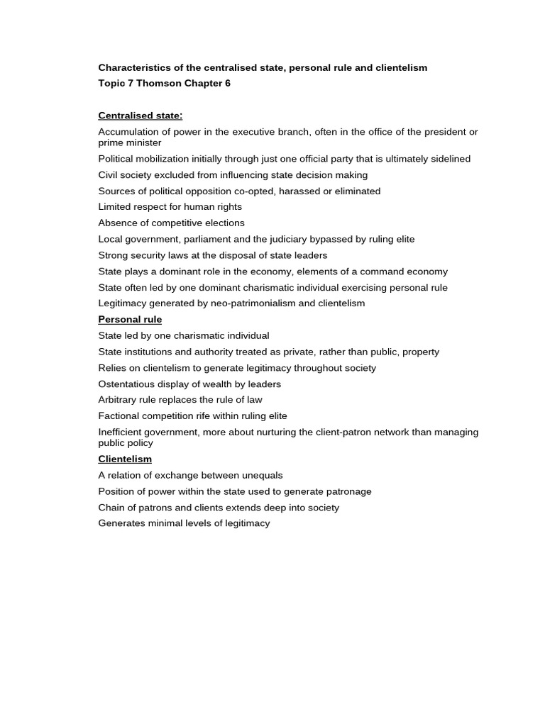 Thomson Chapter 6 Notes - 652868096 | PDF