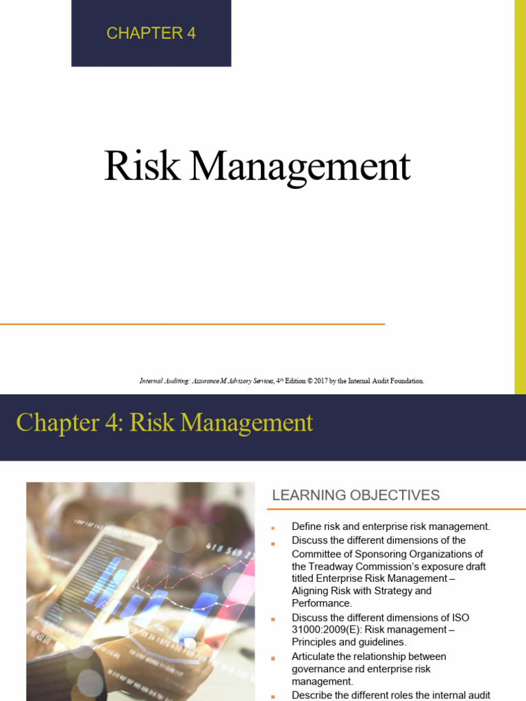 IA - Chap 3. Risk Management - Read-Only | PDF | Internal Audit | Risk ...