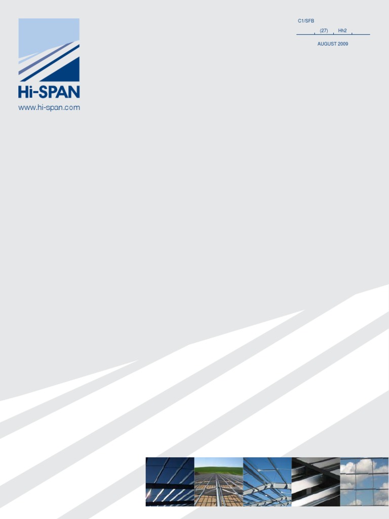 Hi Span | PDF | Roof | Track (Rail Transport)