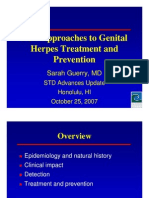 New Approaches to Genital Herpes SGuerry