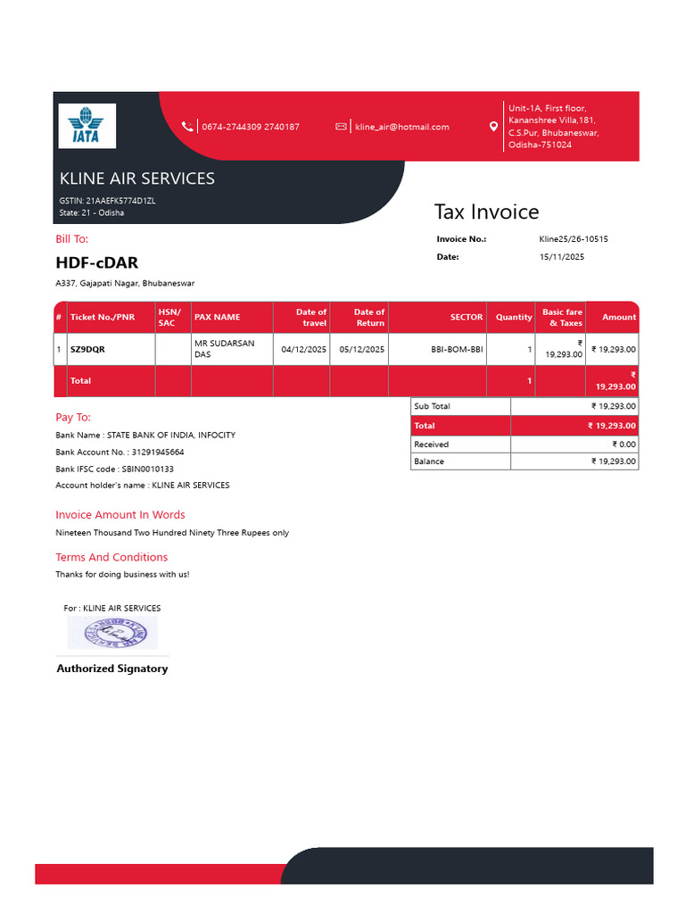Bill Copy of Mr Sudarsan Das (2) | PDF | Payments | Numismatics