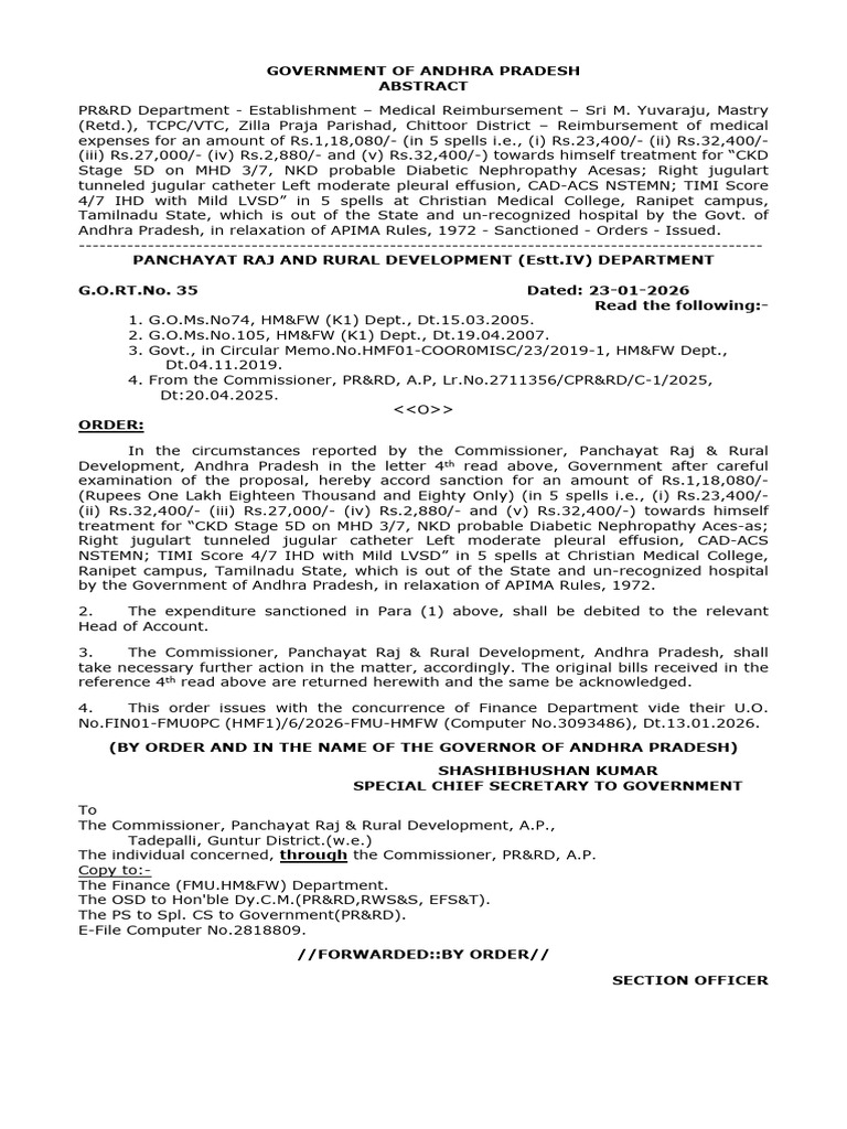 2026PR RT35 e | PDF | Government Of India