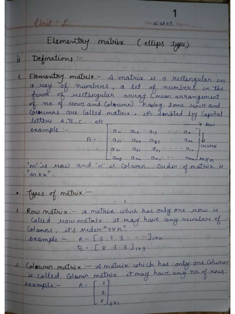 Mathematics Notes | PDF